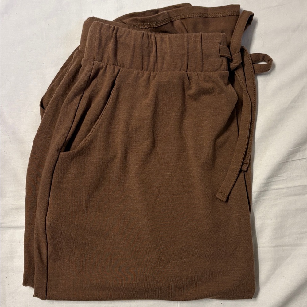 Zenana Outfitters Brown Midi Skirt SZ XL - Picture 10 of 10